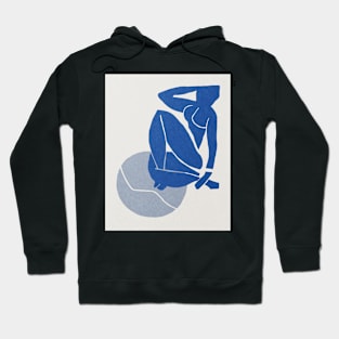 Blue nude Earth Henri Matisse abstract art Hoodie